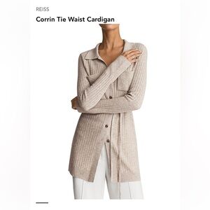 Reiss Corrin Tie Waist Cardigan